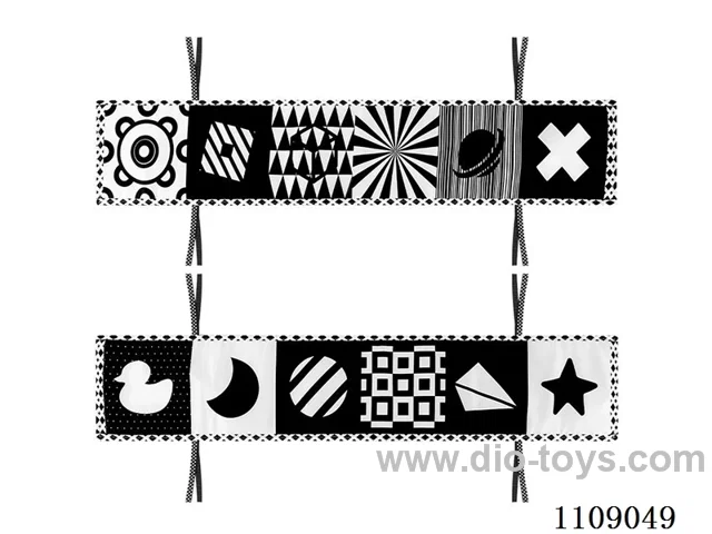 Baby soft cloth book "Pattern Black and White"