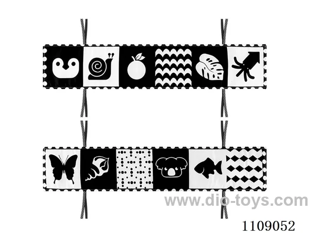 Soft baby book Animal Black and White