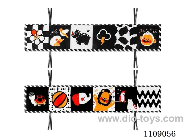 Soft baby book Animals Black, White and Red