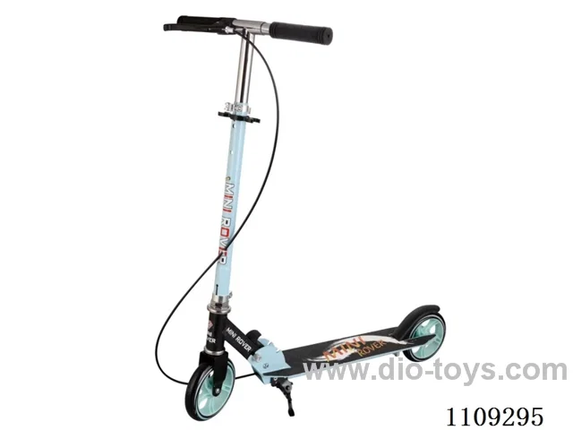 All-iron two-wheel scooter with handbrake