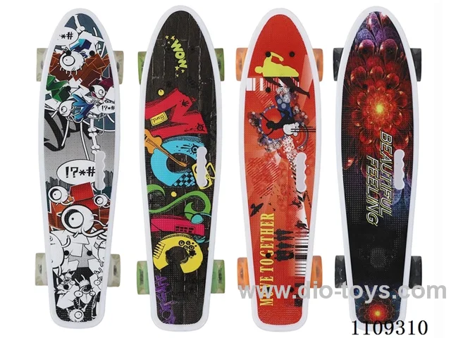 Skateboard transparent wheel lights