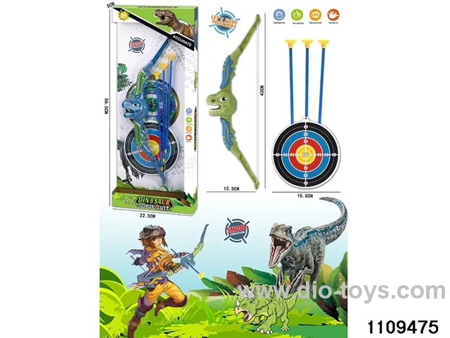 Dinosaur Bow and Arrow + Round Target