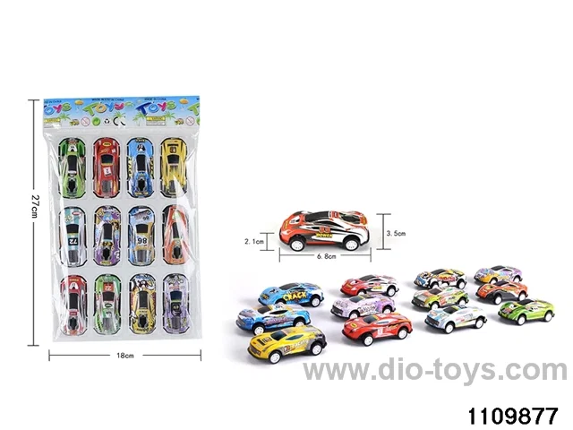 12pcs Alloy pull back Set
