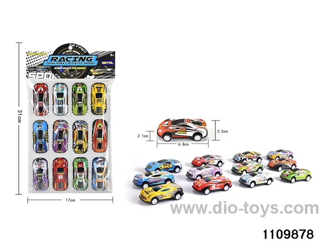 12pcs Alloy pull back Set