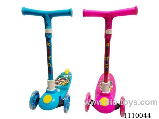 scooter two-color mixed (wheels with flint lights)