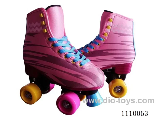 leather skates PVC solid color wheel