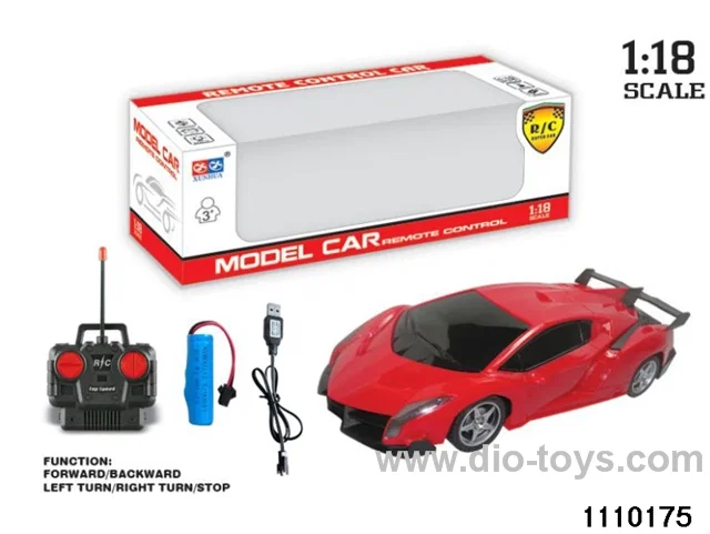 1:18 4 ch rc car，include battery
