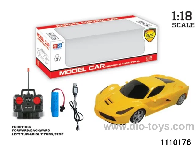 1:18 4 ch rc car，include battery