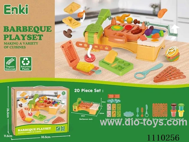 color clay Portable picnic box (straw)