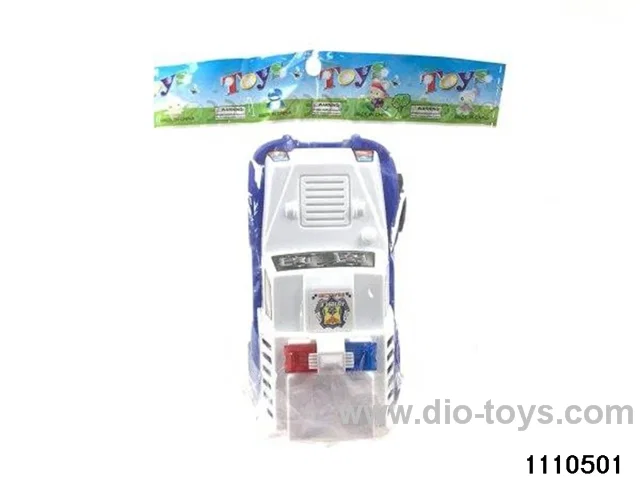 Pull-wire lighted police car