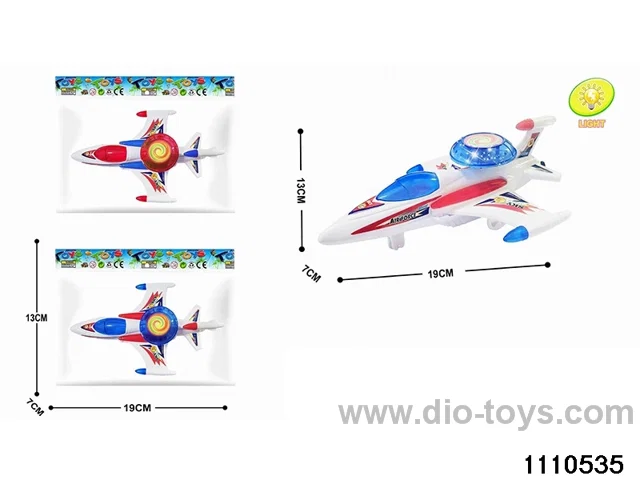 Pull-wire aircraft with lights