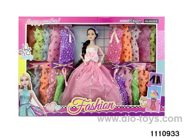 11.5 inch 9 jointed doll set