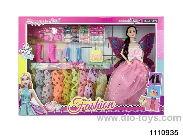 11.5 inch 9 jointed doll set