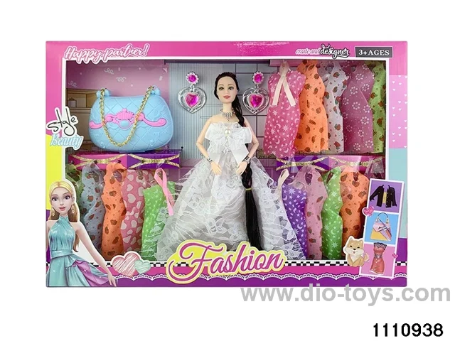 11.5 inch 9 jointed doll set