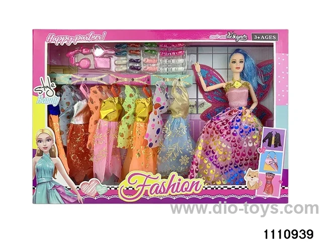 11.5 inch 9 jointed doll set