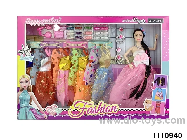 11.5 inch 9 jointed doll set