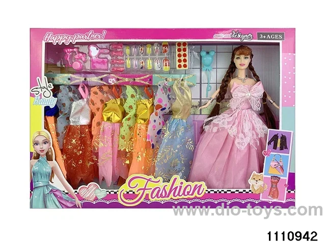 11.5 inch 9 jointed doll set