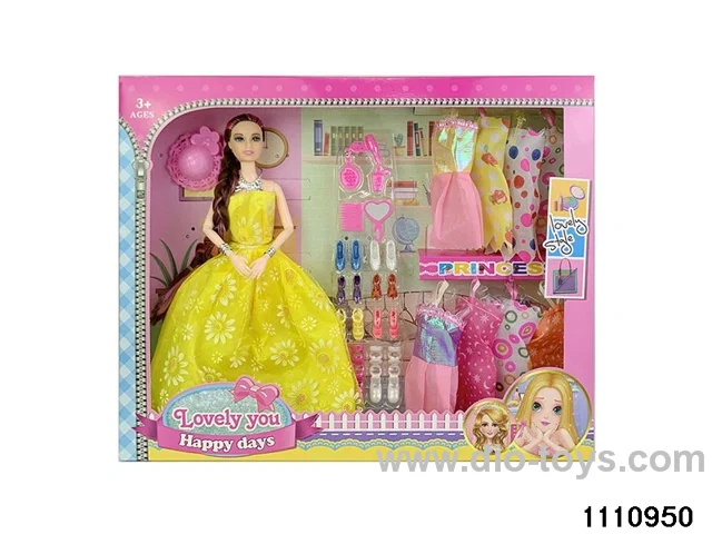 11.5 inch 9 jointed doll set