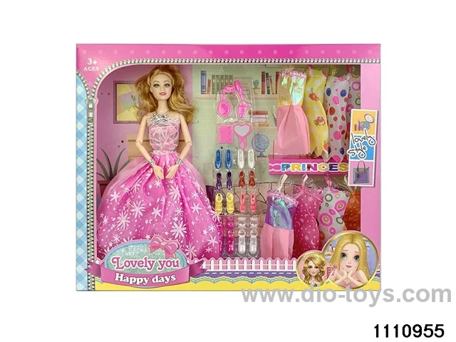 11.5 inch 9 jointed doll set