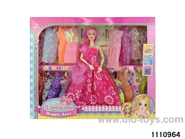 11.5 inch 9 jointed doll set