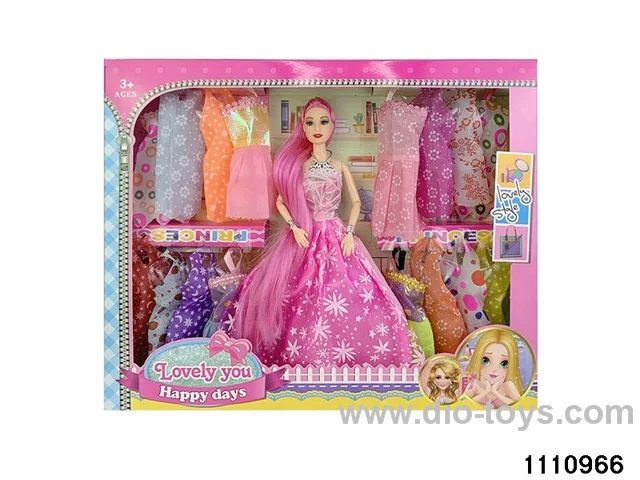 11.5 inch 9 jointed doll set
