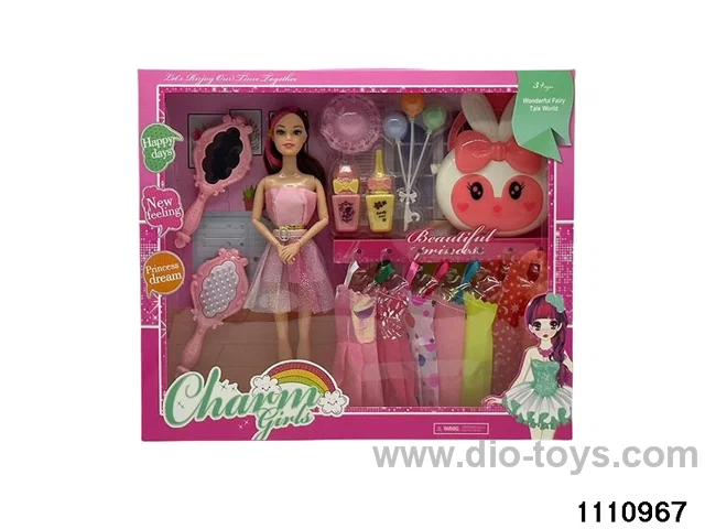 11.5 inch 9 jointed doll set
