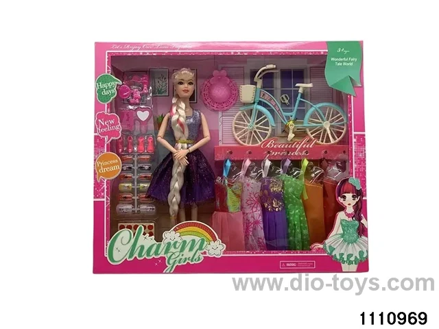 11.5 inch 9 jointed doll set