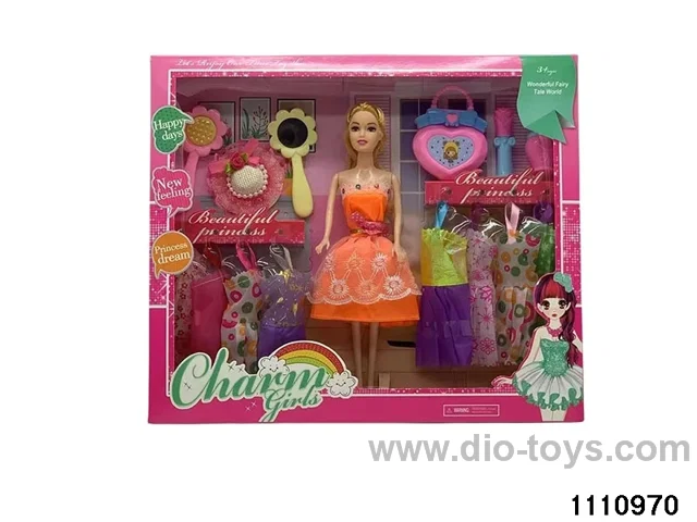 11.5 inch 9 jointed doll set