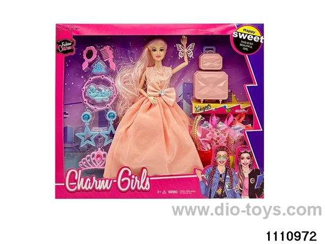 11.5 inch 9 jointed doll set