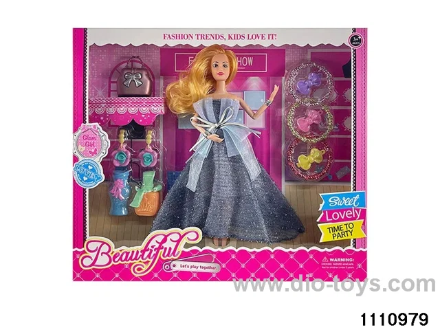 11.5 inch 9 jointed doll set
