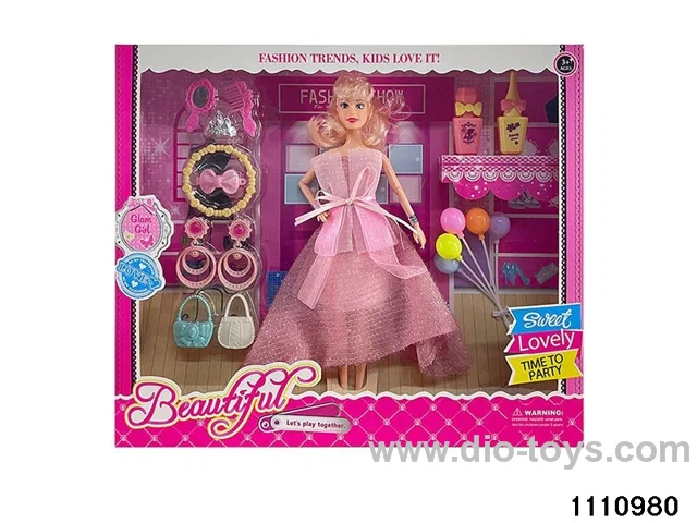 11.5 inch 9 jointed doll set