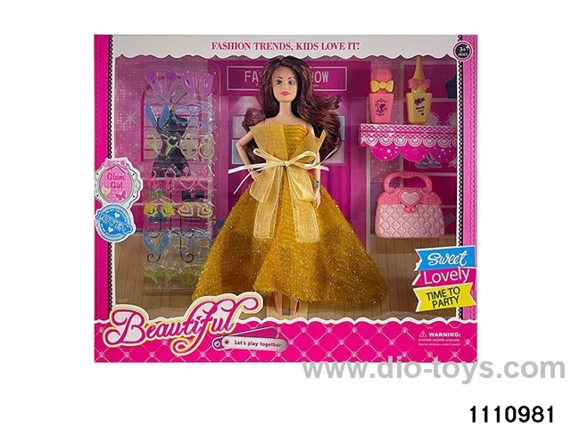 11.5 inch 9 jointed doll set