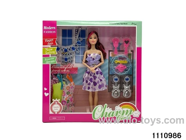 11.5 inch 9 jointed doll set