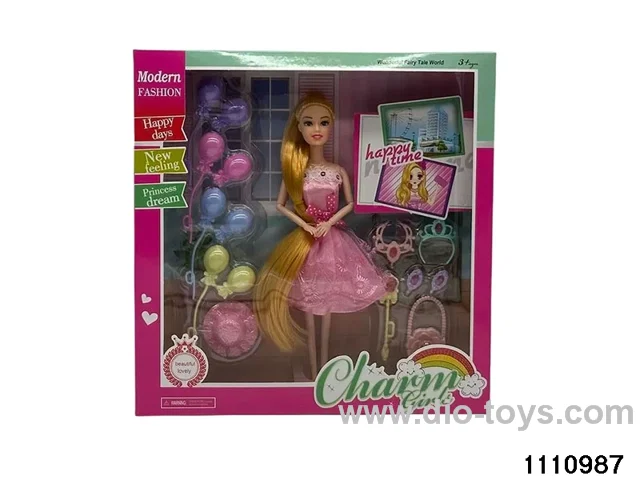 11.5 inch 9 jointed doll set