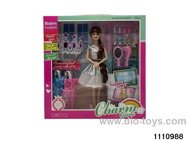 11.5 inch 9 jointed doll set