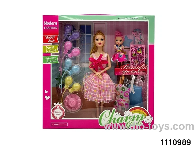 11.5 inch 9 jointed doll set