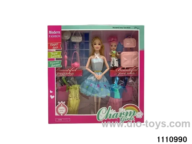 11.5 inch 9 jointed doll set