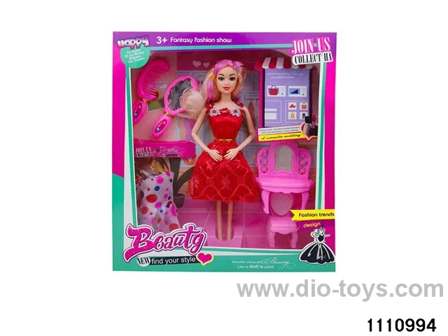 11.5 inch 9 jointed doll set