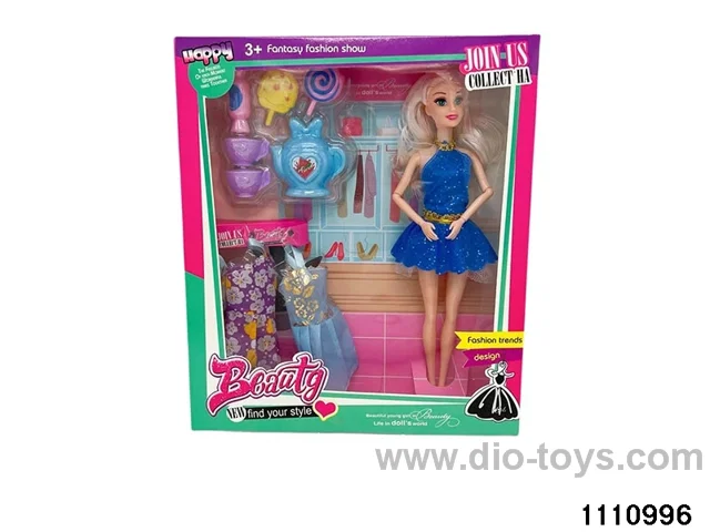 11.5 inch 9 jointed doll set