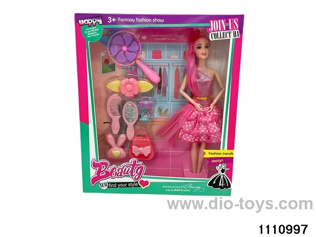 11.5 inch 9 jointed doll set
