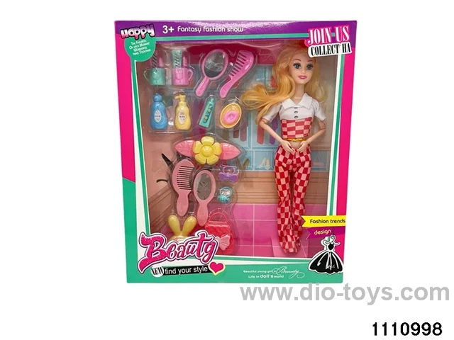 11.5 inch 9 jointed doll set