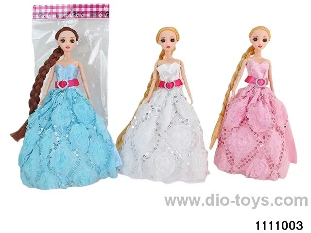 11.5 inch 9 jointed doll set