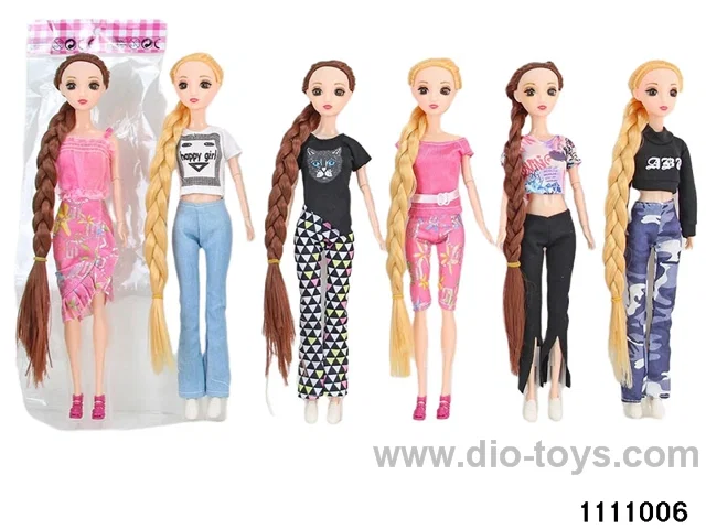 11.5 inch 9 jointed doll set