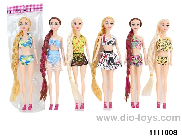 11.5 inch 9 jointed doll set