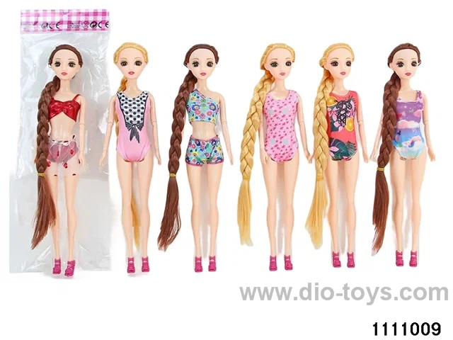 11.5 inch 9 jointed doll set
