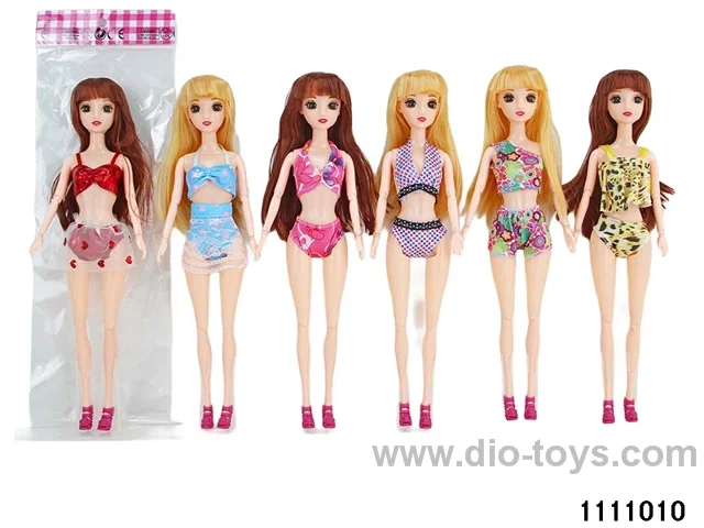 11.5 inch 9 jointed doll set
