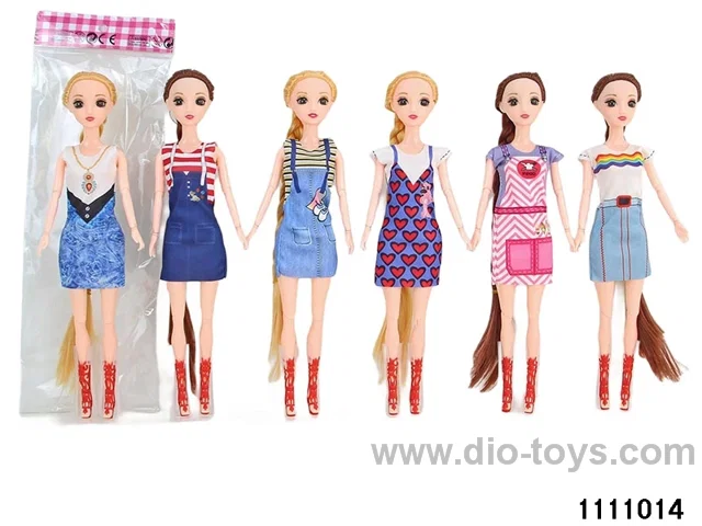 11.5 inch 9 jointed doll set