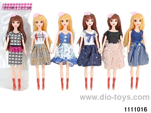 11.5 inch 9 jointed doll set