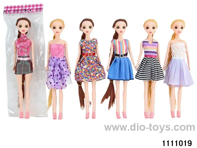 11.5 inch 9 jointed doll set