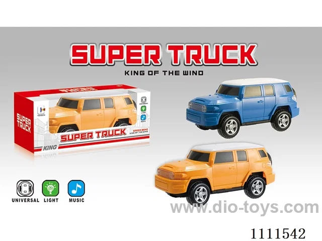 Electric universal simulation FJ off-road vehicle with lights and music